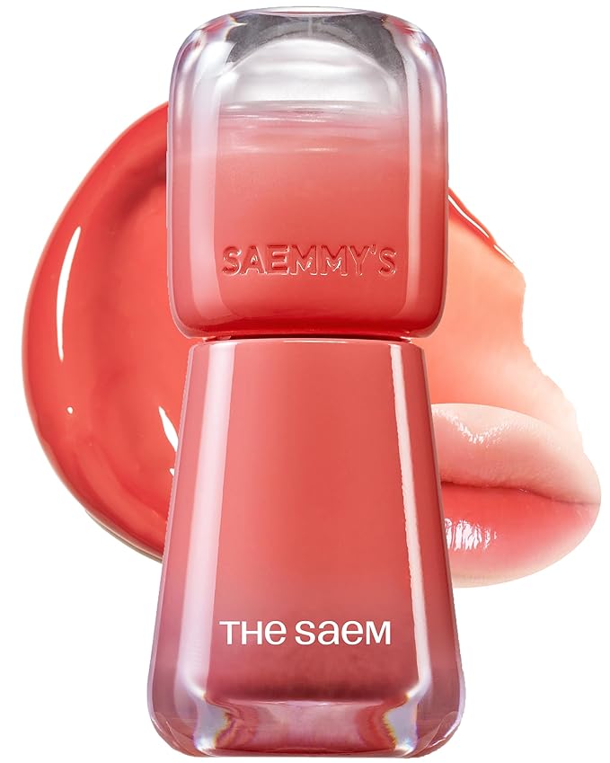 THESAEM Saemmy's Ade Shot Tint - Korean Lip Titnt, Water Gel Lip Stain with Plump Glowy Moisturizing Finish, Buildable Radiant Gloss, Long-Lasting Comfort, 0.1 fl.oz. (01 Grapefruit honey)-Velvo Beauty