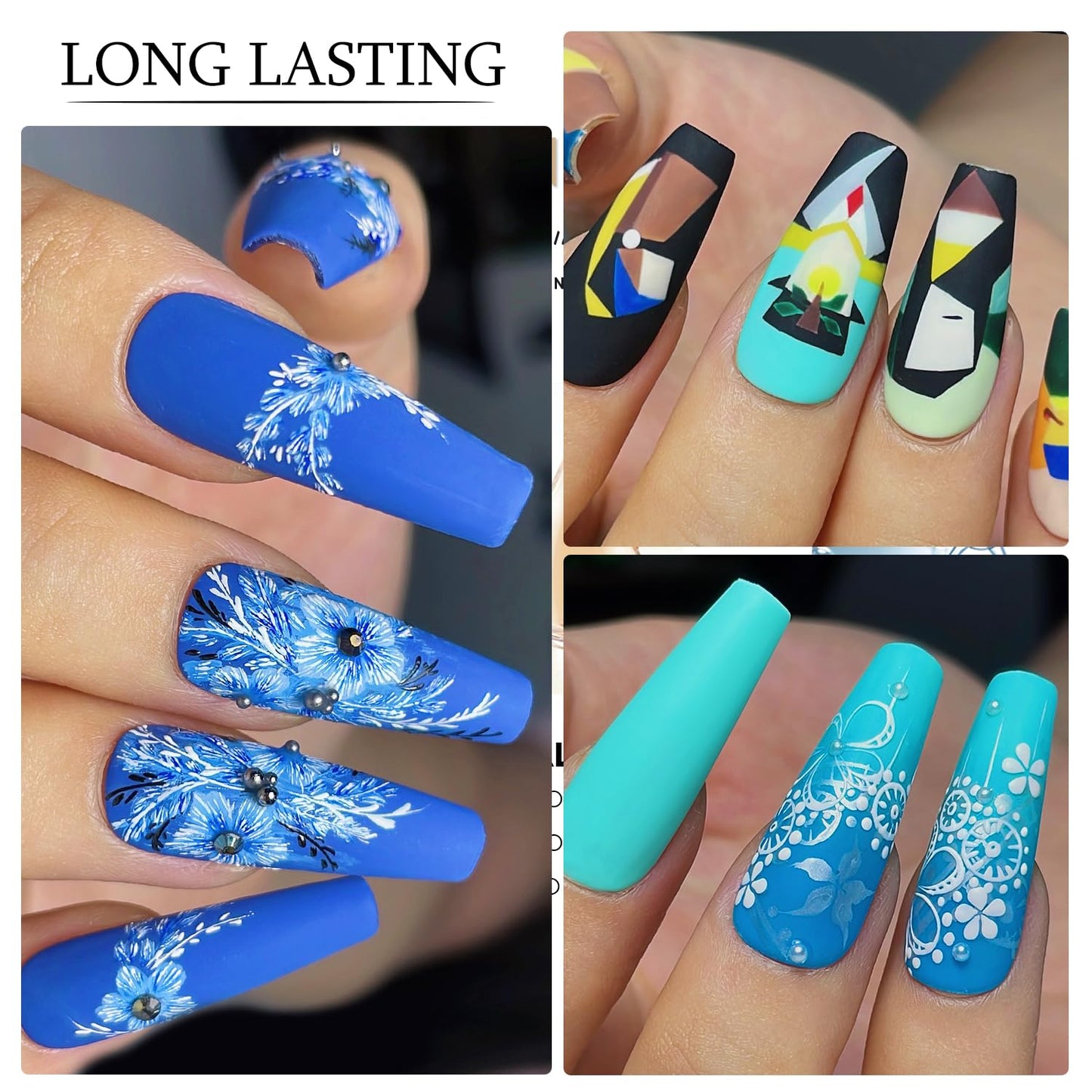 beautilux Gel Matte Top Coat, 100ml Large Capacity No Wipe Matte Top Coat, Soak Off Gel Polish Long-Lasting Prevent Scratches or Chipping, Home Nails DIY Salon 3.5 OZ-Velvo Beauty