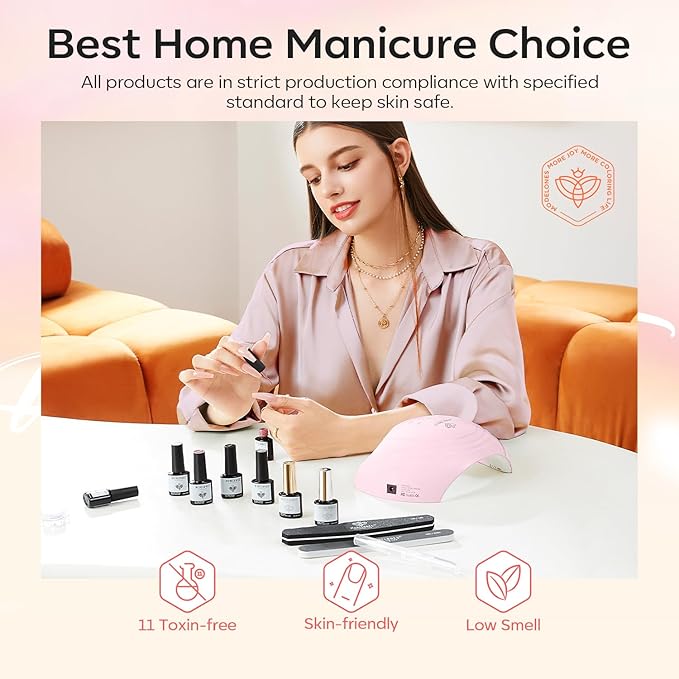 modelones Cat Eye Gel Nail Polish 6 Colors Nude Pink Brown Purple Cat Eye Nail Polish Glitter Semi-transparent Holographic 9D With Magnet Pastel All Seasons Soak Off Led Nail Art DIY Salon Gifts-Velvo Beauty