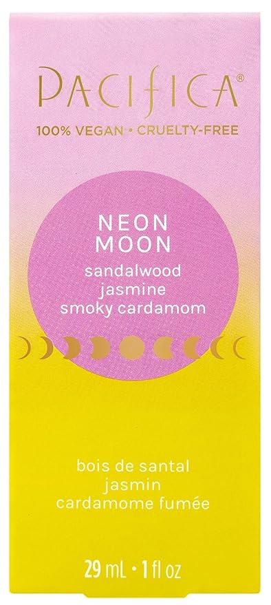 Pacifica Beauty Neon Moon Spray Perfume - Energetic Sandalwood Jasmine Smoky Cardamon - Clean Vegan Eau de Toilette, 1 fl oz-Velvo Beauty