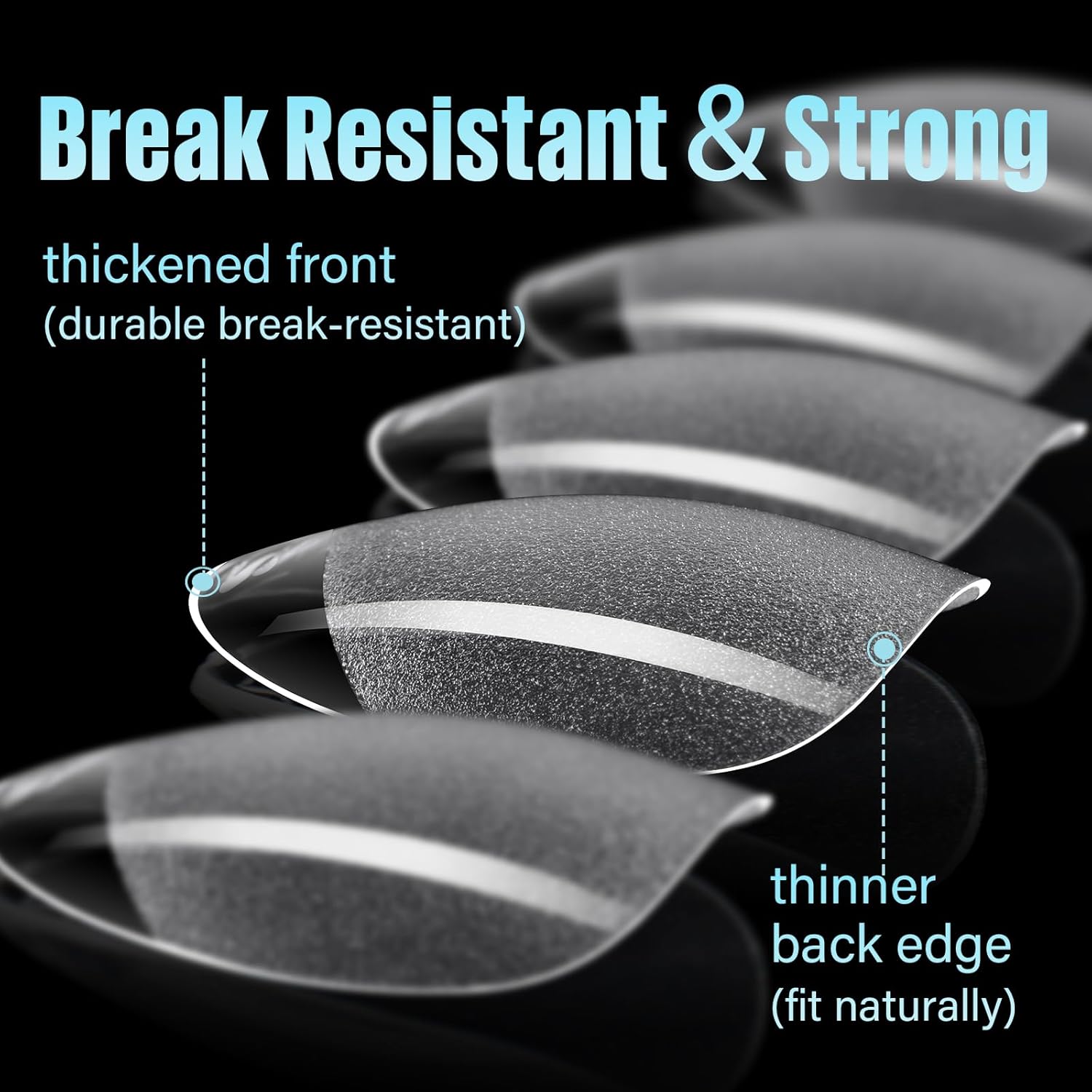 TOMICCA Short Almond Nail Tips, 240Pcs Half Matte Soft Acrylic Nail Tips, 12 Sizes Acrylic Pre-Shaped Nails, Full Cover False Nails Almond Press on Nails Short Fake Nails for Extension Nail-Velvo Beauty