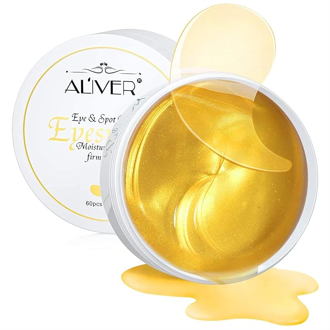 30 Pairs Under Eye Treatment Patches,24k Gold Under Eye Mask for Wrinkles,Puffy Eyes & Bags,Dark Circles,Under Eye Gel Pads,Eye Mask with Hyaluronic Acid-Velvo Beauty