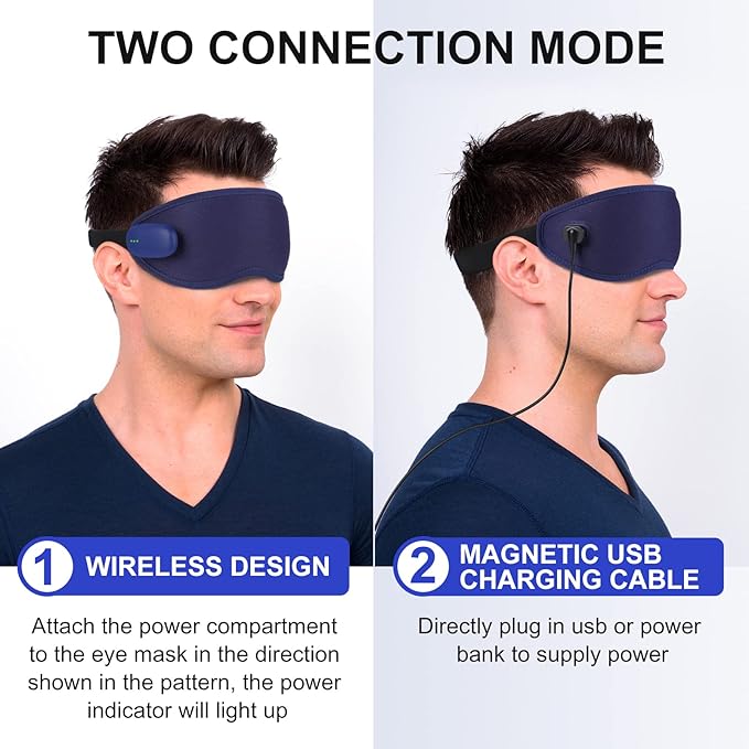 Heated Eye Mask, USB Eye Mask for Dry Eyes, Sleep Mask for Men Women, Portable Professional Electric Warm Eye-Velvo Beauty