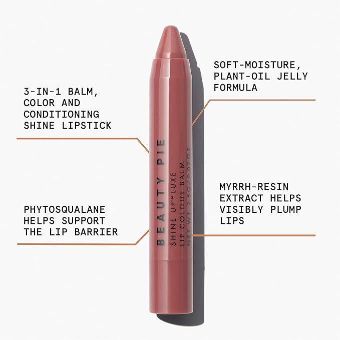 Shine Up Luxe Lip Colour Balm Stick (Baby Bare) For Hydrating, Softening & Soothing Lips-Velvo Beauty
