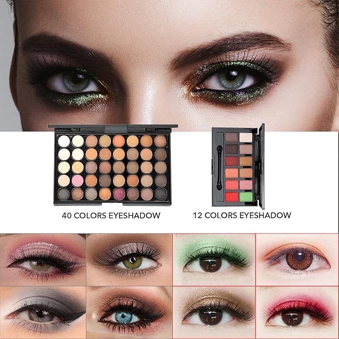 All in One Makeup Kit Portable Makeup Kit for Women Full Kit, Professional Makeup Kit, Multipurpose Womens Makeup Set for Beginners and Professionals-Velvo Beauty