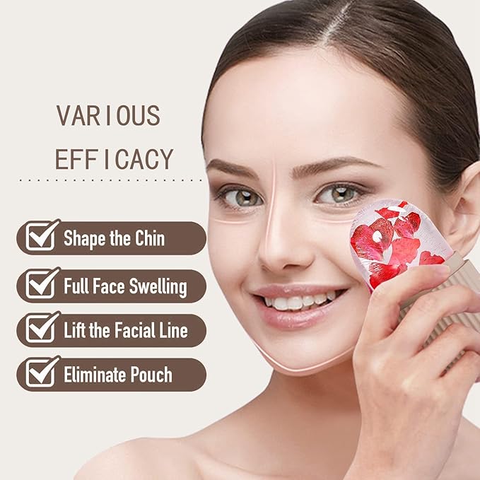 XHJRI Ice Face Roller Massager,Ice Cube Roller for Face, Eyes and Neck Naturally Conditioning and Skin Care,De-Puff Eye Bags,Reduce Migraine Pain,Reusable Massage Silicone Ice Mold (Coffee)-Velvo Beauty