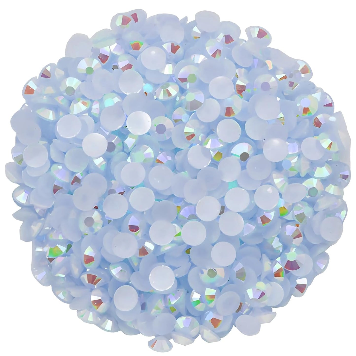 720 Pcs SS30 6mm Flatback Rhinestones for Nails Art Crafts Glitter Round Shine Gems AB Crystals DIY Clothes Shoes （White AB）-Velvo Beauty