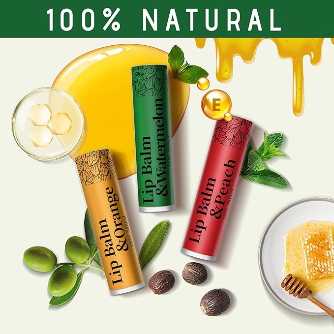 39 Pack of Lip Balm, 12 Flavored Lip Balm in Bulk Natural Lip Balm Set, Beeswax Moisturising & Soothing Lip Balms Bulk Gifts for Women Stocking Stuffers Party Favors(4.2g/0.15oz)-Velvo Beauty