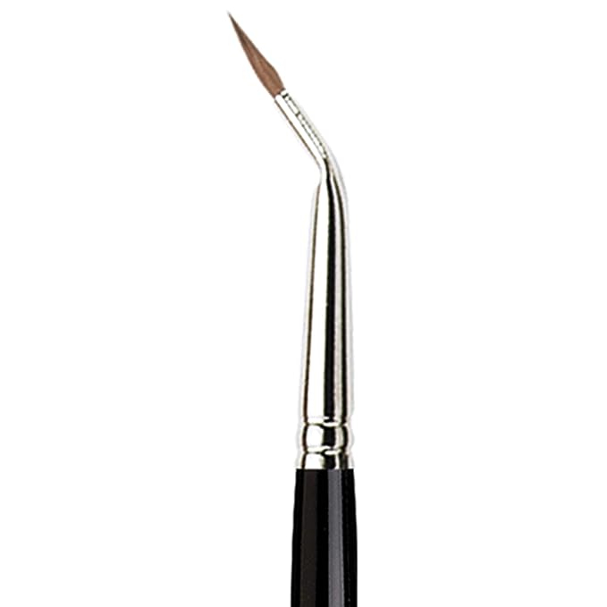 da Vinci Cosmetics Series 4634 Classic Eyeliner Brush, Bent Pointed Russian Red Sable, 20.4 Gram-Velvo Beauty