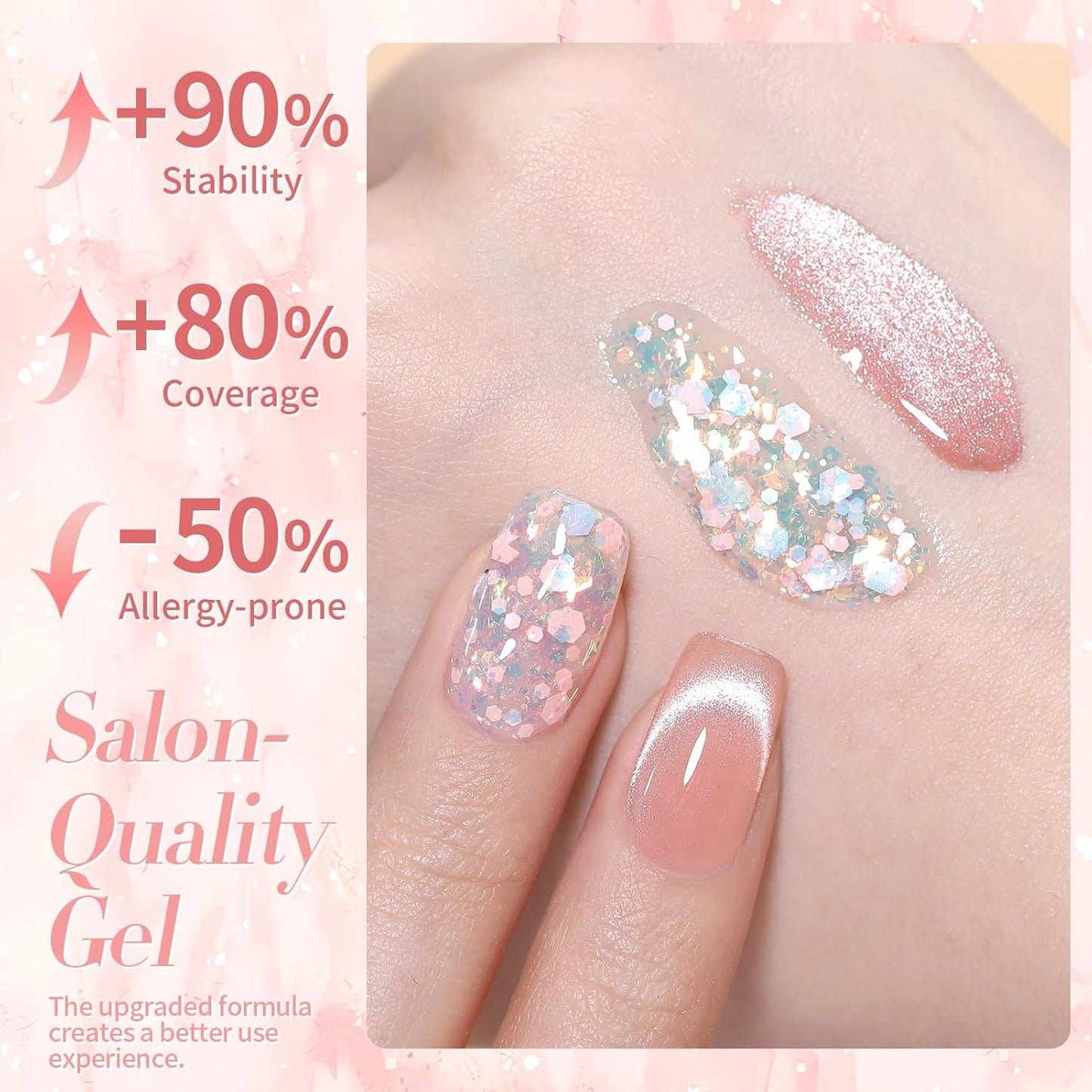 Born Pretty Magnetic Gel Nail Polish Jelly Cat Magnetic Eye Gel Polish Crystal Transparent Auroras Nail Gel for Salon Home DIY Manicure Use-Velvo Beauty