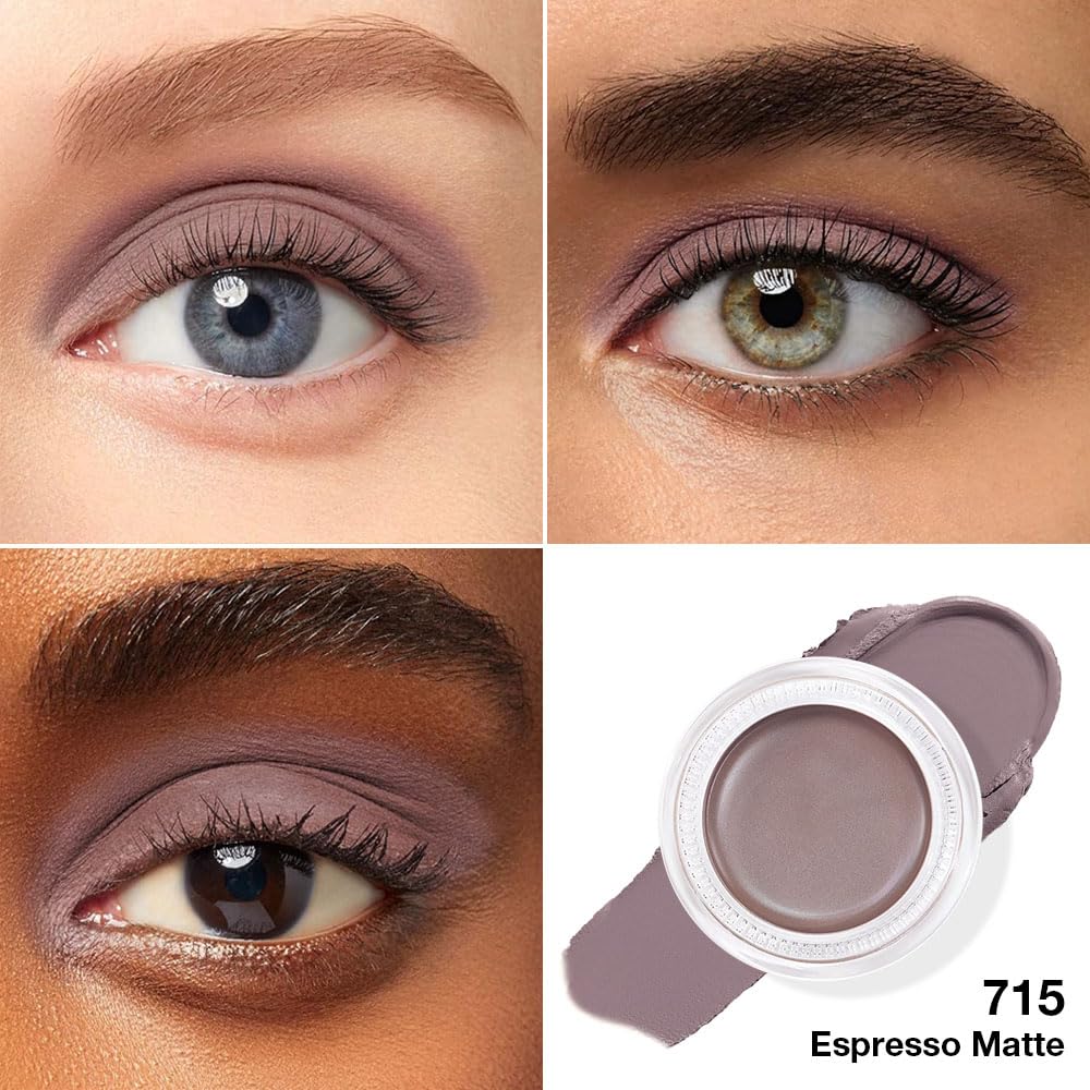 Kaely Single Cream Eyeshadow Pot, Espresso Matte Eye Shadow for Older Women High Pigmented Waterproof, Natural Eyeshadow Palette Makeup Brightener, sombras en crema para ojos, Blendable, 715-Velvo Beauty