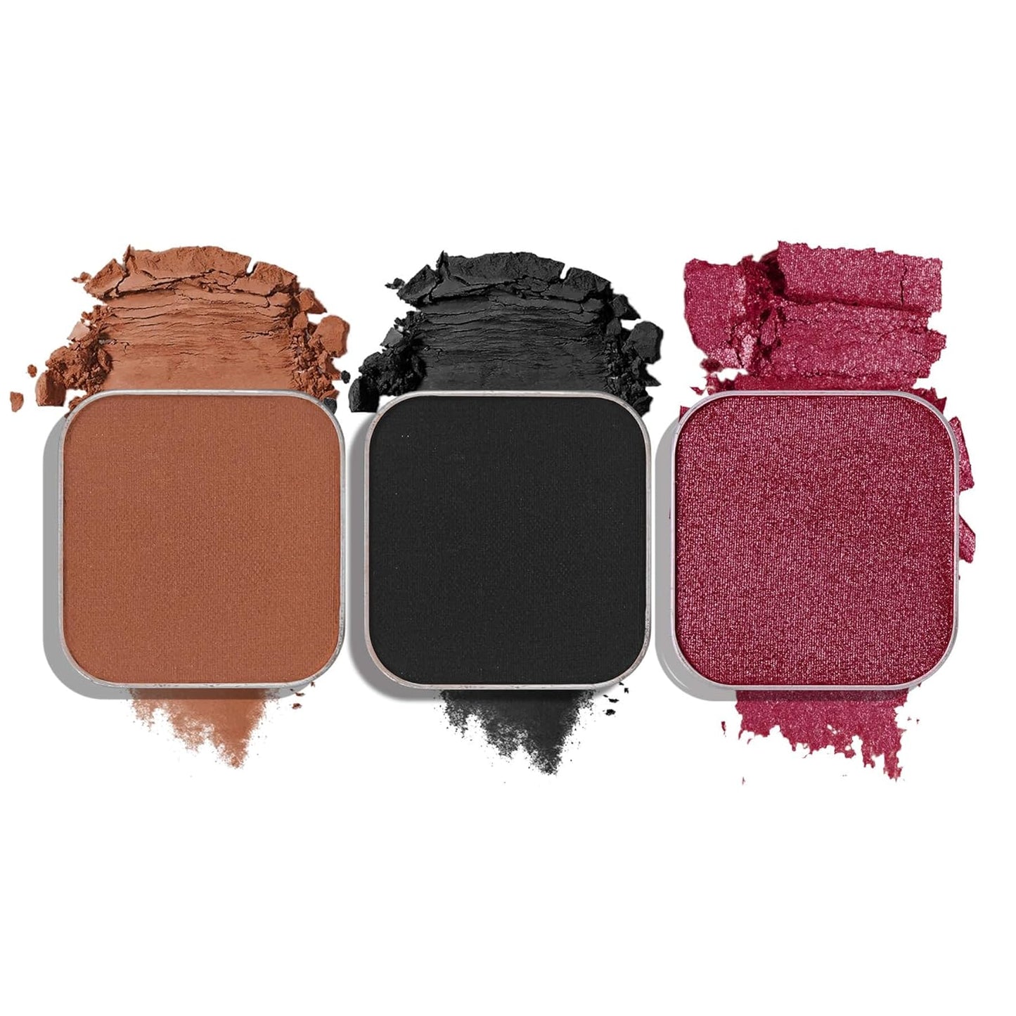 3-Color Eyeshadow Combo Pack – Matte & Shimmer Neutral Shades,Powder, Highly Pigmented, Long-Lasting, Refills Pans for Custom Magnetic Palette-Velvo Beauty