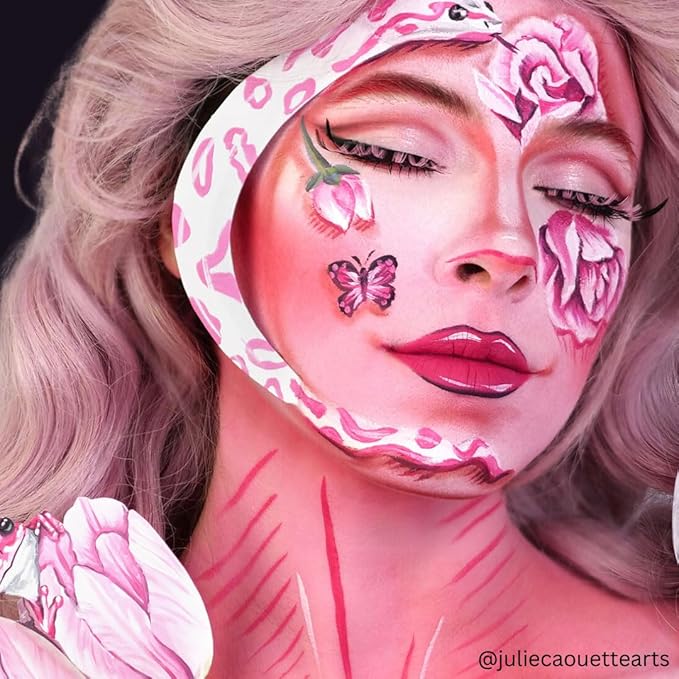 Mehron Makeup Liquid Makeup | Face Paint and Body Paint Perfect for Halloween, Cosplay I Air Brush Compatible 4.5 oz (133 ml) (PINK)-Velvo Beauty