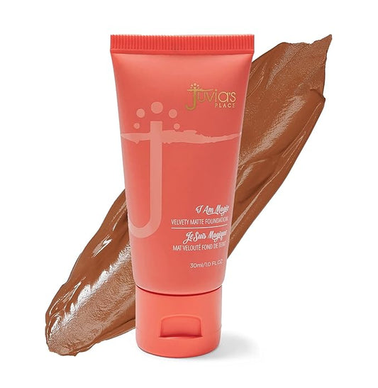 Juvia's Place I Am Magic Velvety Matte Liquid Foundation 300 - Gabon - Dark w/Neutral, Golden Undertone, Makeup Foundation Full Coverage, Lightweight, Long Wear, Velvety Matte Finish-Velvo Beauty