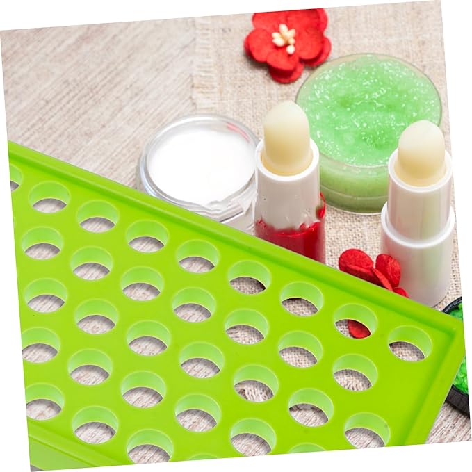50 Lipstick Filling Mold Lip Balm Filling Spatula Lip Gloss Tray Labels for Tubes Lip Tubes Stand Tray Lip Balm Container Tray Lip Treatment Kit Diy Kit Supplies Manual Plastic-Velvo Beauty