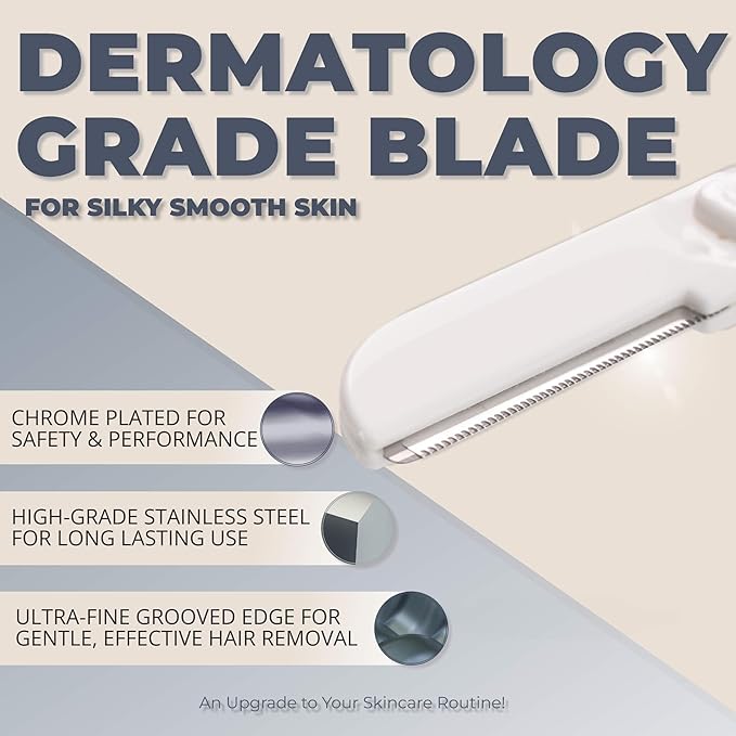 Dermaplaning Tool (9 Count) – Easy to Use Dermaplane Razor for Face – Precision Facial Razor for Eyebrows & Peach Fuzz - Gentle Exfoliating Shaver for Smooth, Radiant Skin-Velvo Beauty