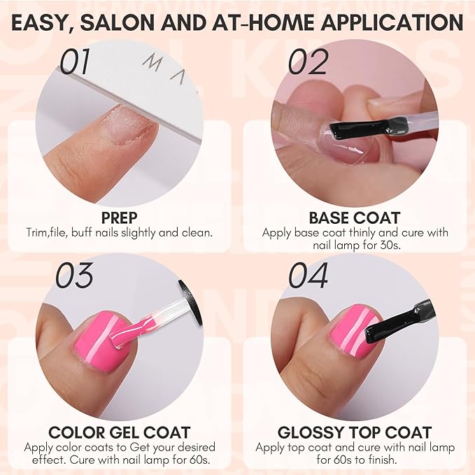 Makartt Gel Top Coat No Wipe, 15ML Clear Top Coat Gel Nail Polish, High Gloss Shine Finish Long Lasting Soak Off UV Nail Lamp Need for Acrylic Nails, Salon Quality Home DIY Manicure-Velvo Beauty