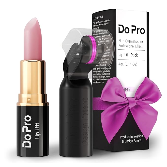 Gentle Lip Lift Stick Boost-In - Plumper Stick with Anti-Aging Stimulating Roller, Plumping Lip Stick with Hyaluronic Acid, Collagen, Vitamin C & E - Volumizing & Hydrating Lip Plumping Serum - 5ml-Velvo Beauty