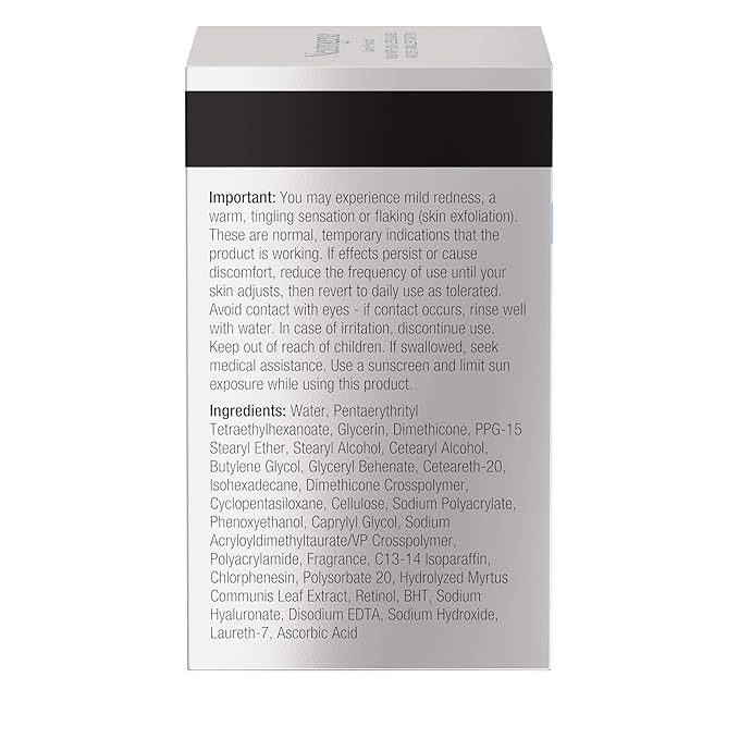 Neutrogena Rapid Wrinkle Repair Retinol Face Moisturizer, Daily Anti-Aging Face Cream with Retinol & Hyaluronic Acid to Fight Fine Lines, Wrinkles, & Dark Spots, 1.7 oz-Velvo Beauty