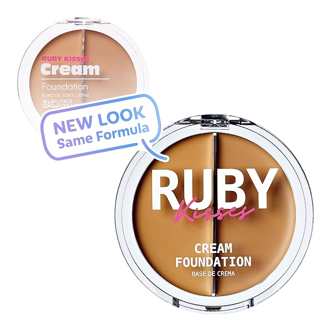 Ruby Kisses 3D Face Creator Cream Foundation & Concealer, 12 Hours Long Lasting, Medium to Full Coverage, Non-Greasy, Ideal for Makeup & Contour Palette (Level 6)-Velvo Beauty
