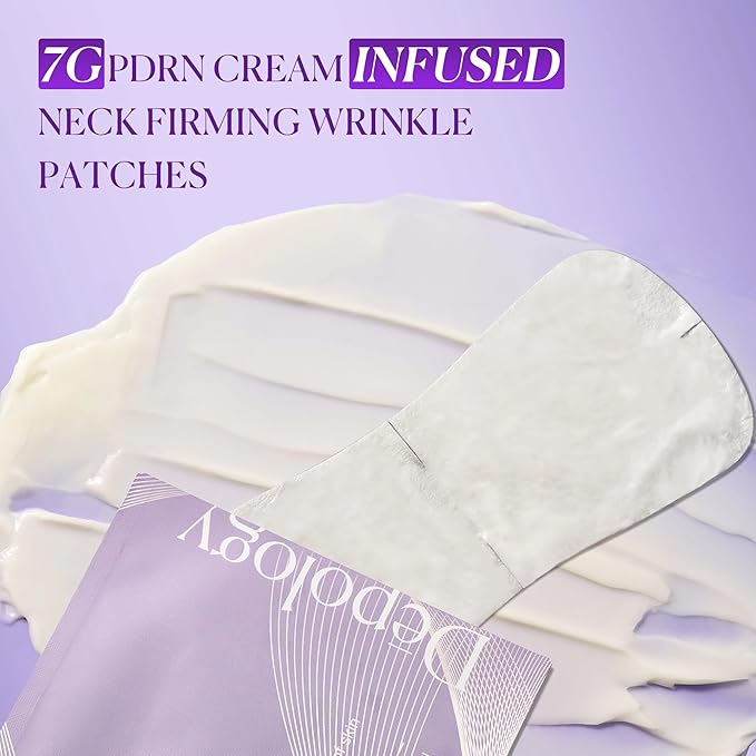 depology Tightening and Lifting Neck Wrinkle Patches with Cream, PDRN Deep Collagen Neck Mask, Firming Patch with PDRN、Collagen and Niacinamide Cream-Velvo Beauty