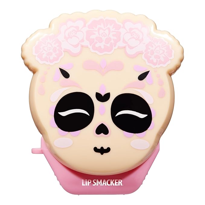 Lip Smacker Day of the Dead Lip Balm- Supernatural Strawberry (Pink)-Velvo Beauty