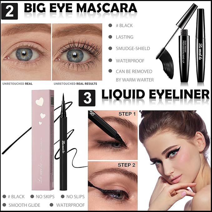 All in One Makeup Kit for Women Full Kit, Basic Cosmetics Kit for Beginner & Professionals, Eye Makeup Set Tween Girl, Make Up Kits for Teenagers, Makeup Gift Set for Girls, Women & Teens(16-Purple)-Velvo Beauty