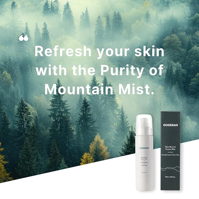 Skin Revival Serum Mist 1.35fl oz - Hydrating Facial Mist, Glowy Skin, Vegan, Sets Makeup, All Skin Type-Velvo Beauty