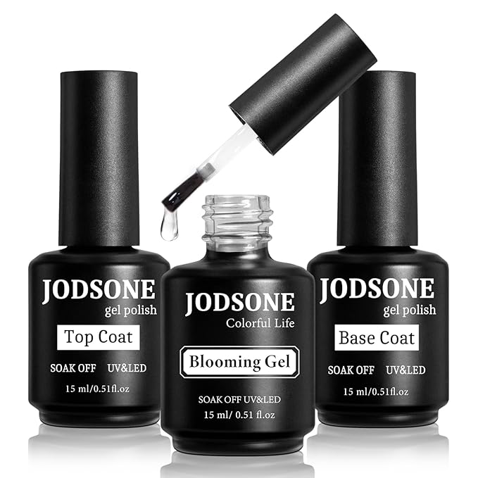 JODSONE 15 ML Blooming Gel Nail Polish Enrich Nail Life Base Coat Top Coat Solid Gel Manicure-Velvo Beauty