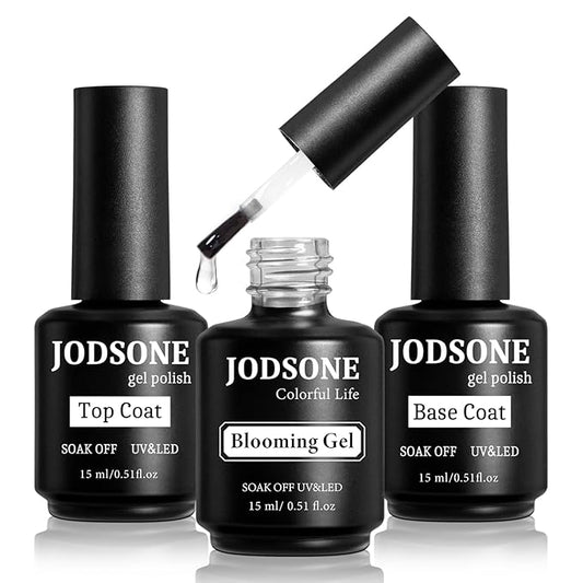 JODSONE 15 ML Blooming Gel Nail Polish Enrich Nail Life Base Coat Top Coat Solid Gel Manicure-Velvo Beauty