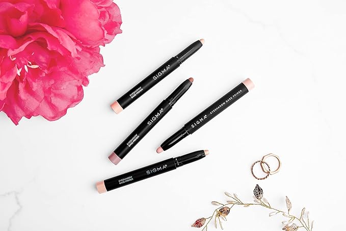 Sigma Beauty Eyeshadow Primer Base – Professional Grade Eye Primer Crayon w/Sleek Retractable Tip for Long-Lasting Makeup & All-Day Color Payoff, Prevents Creasing (Radiance, Soft Golden Shimmer)-Velvo Beauty