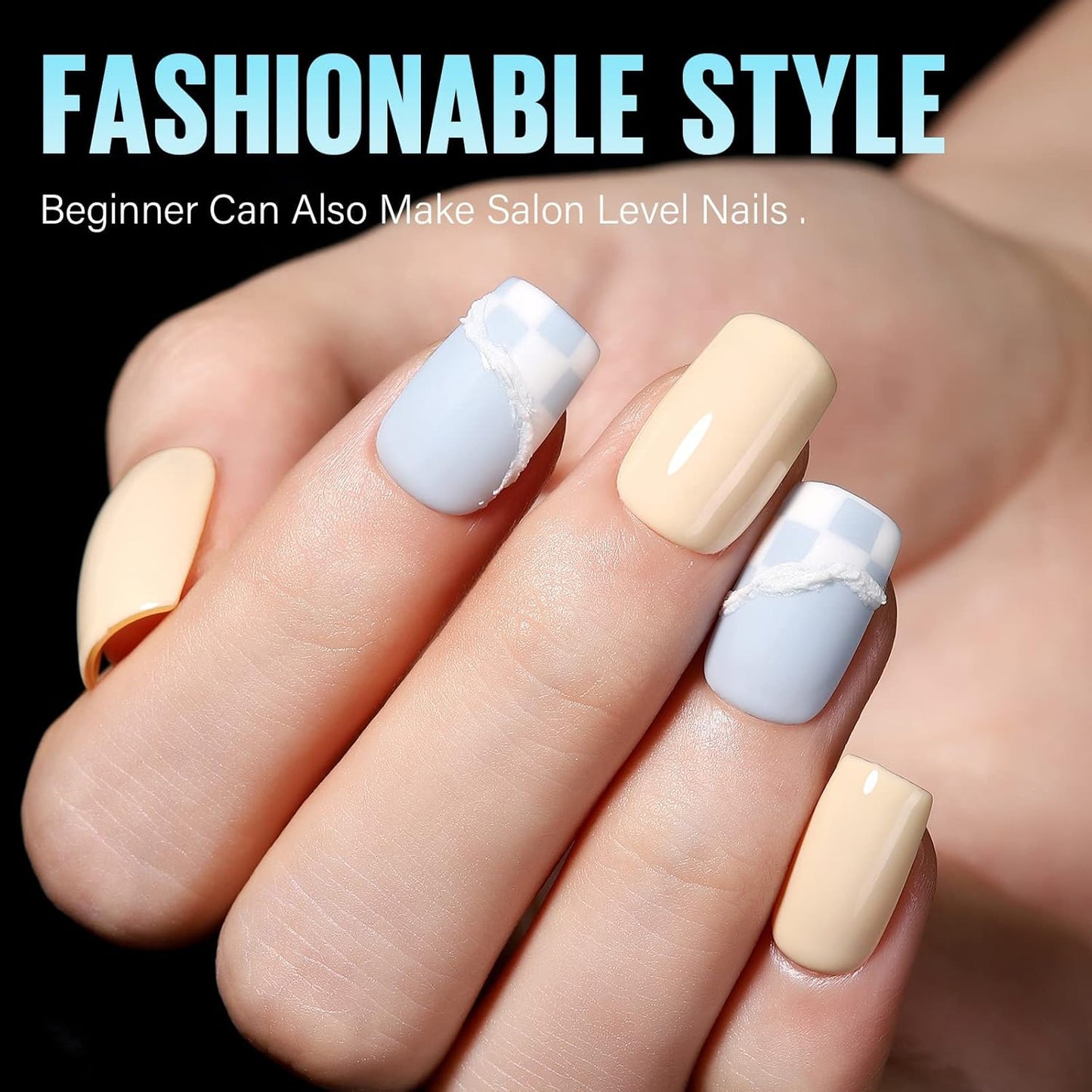 TOMICCA Short Square Nail Tips 240Pcs Pre-buff Full Matte Acrylic Fake Nails, 15 Sizes Full Cover Press on Nail for Extension Manicure Home DIY Nail Art-Velvo Beauty