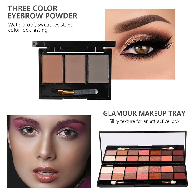 Makeup Kit All-in-one Makeup Gift Set for Women Full Kit Gift Set for Women,Girls & Teens,Makeup Gift Set for Women & Girls (Colorful bag)-Velvo Beauty