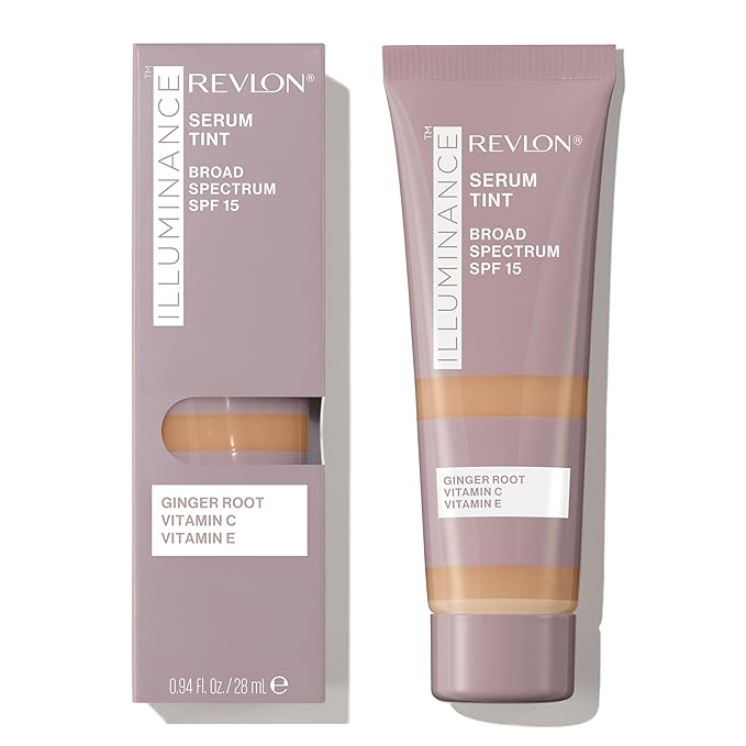 Revlon Illuminance Tinted Serum, Triple Hyaluronic Acid, Evens Out Skin Tone Over Time and Hydrates All Day, SPF 15, 405 Hazel, 0.94 fl oz.-Velvo Beauty