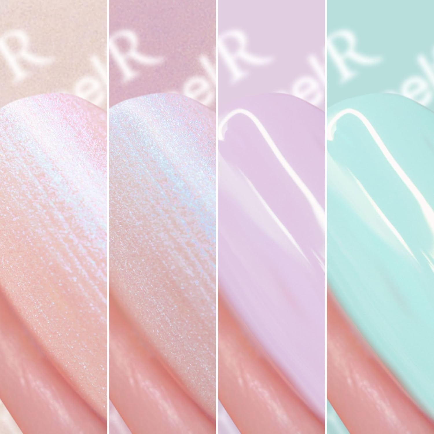 Nails Inc The Glow Story Nail Polish Set, Hyaluronic Acid, Glossy, No Chip, Long Lasting, Quick Dry, Air Dry, Professional Manicures & Pedicures, Fingernails & Toenails, Vegan Nail Polish, 4 Piece Set-Velvo Beauty