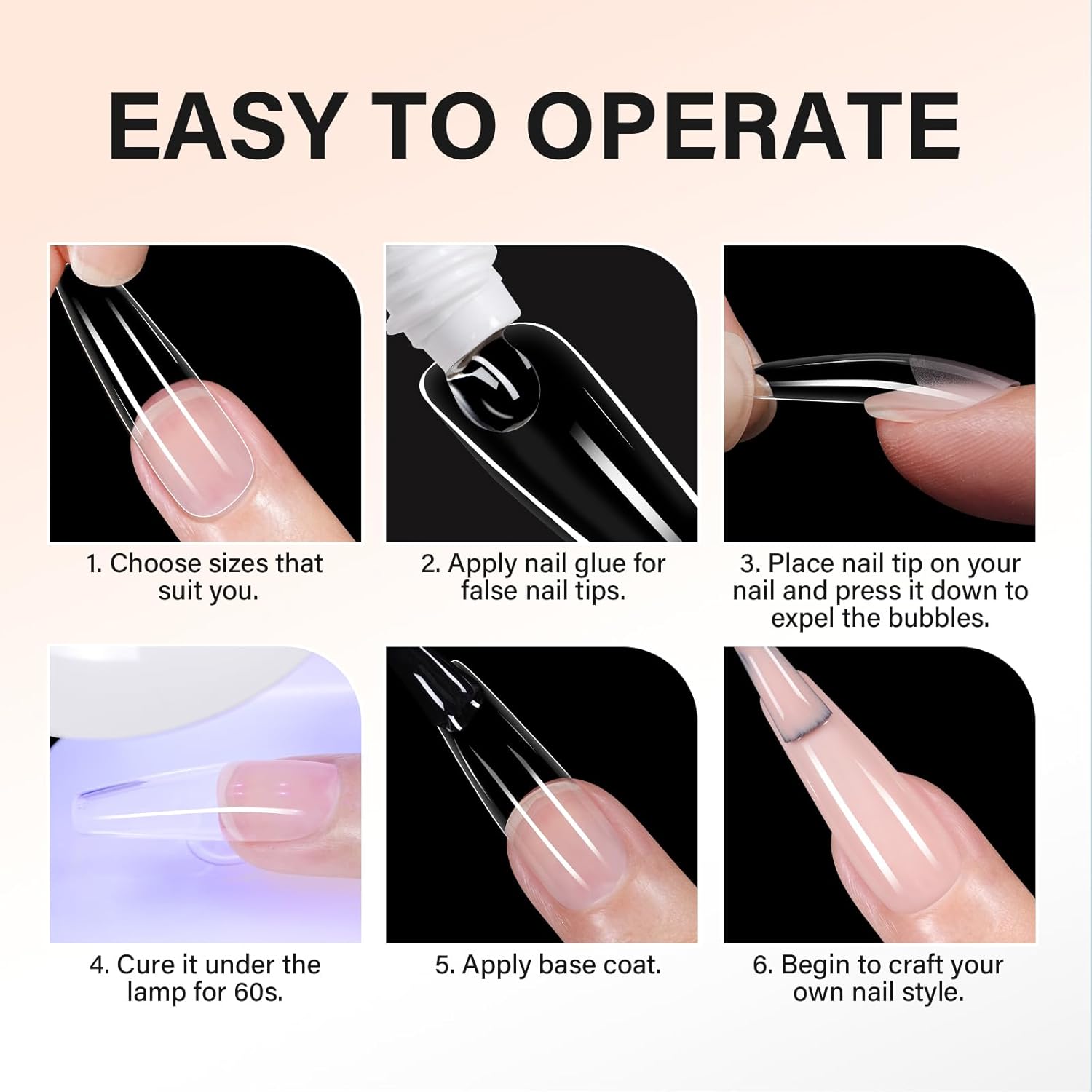 AILLSA Solid Gel Nail Glue for Nail Tips Super Strong Gel Glues Professional Fake Acrylic Soft Nails Glue U V Lamp Curing Needed - Long Lasting 15g / 0.5fl.oz-Velvo Beauty