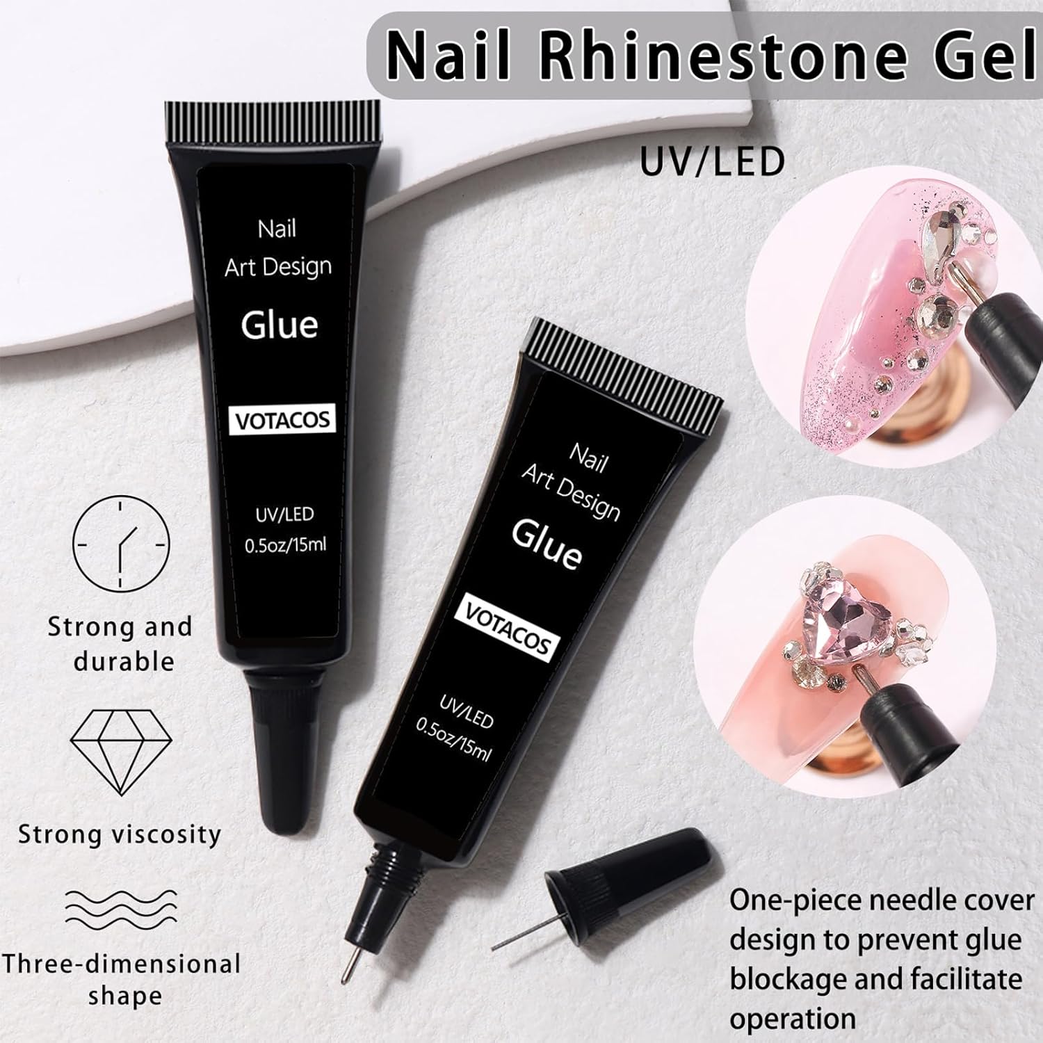 Nail Art Pearls with Glue Gel Flatback Pearls White Bow Nail Charms Heart Butterfly Nails Gems Pearls Accessories for Women Nails Design Decoration-Velvo Beauty