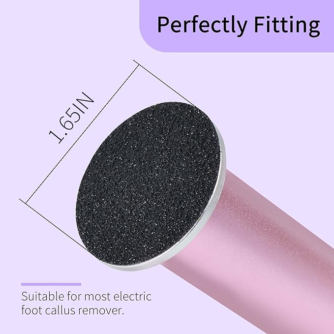 120PCS Medium 120 Grit Replaceable Sandpaper Discs for Electric Foot Callus Removers - 42mm/1.65in Smoothing Foot File Refills - Daily Foot Maintenance & Softening-Velvo Beauty