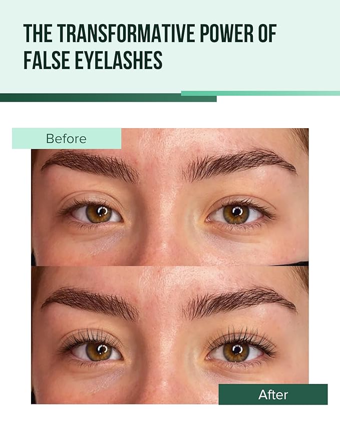 Eyelashes Wispy Lashes Natural Mink Eye Lashes Pack Clear Band Strip Lashes That Look Like Extensions Short False Eyelashes Natural 7 Pairs-Velvo Beauty