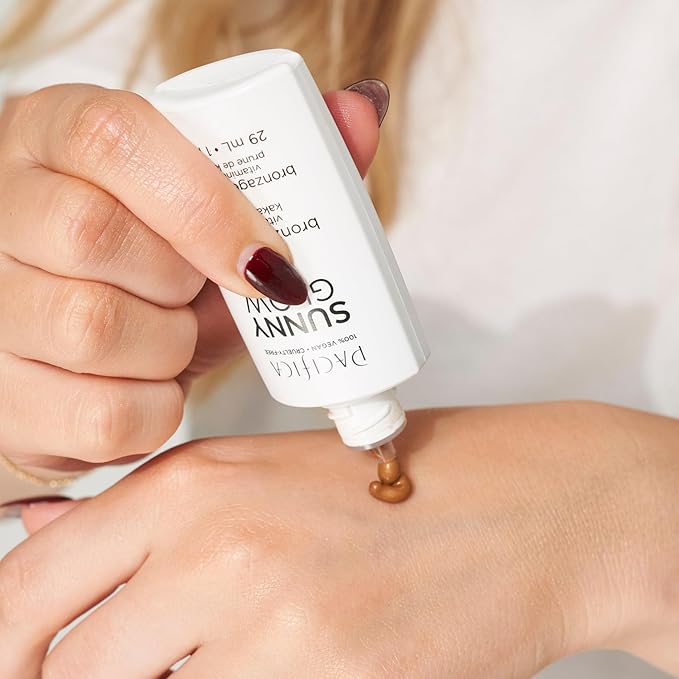 Pacifica Sunny Glow Liquid Face Bronzer Drops - Face Makeup Bronzing For Face & Cheeks for Instant Sun-Kissed Glow - Vitamin C & Glycolic Acid Infused Liquid Bronzer Illuminating Highlighting Clean-Velvo Beauty