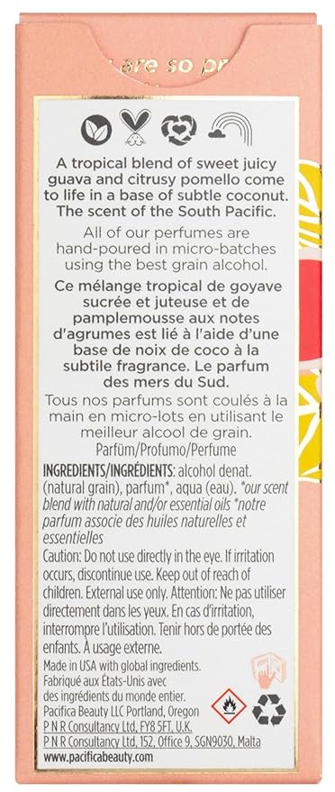 Pacifica Hawaiian Ruby Guava Spray Perfume - Vegan, Cruelty-Free Personal Fragrance with Essential Oils-Velvo Beauty