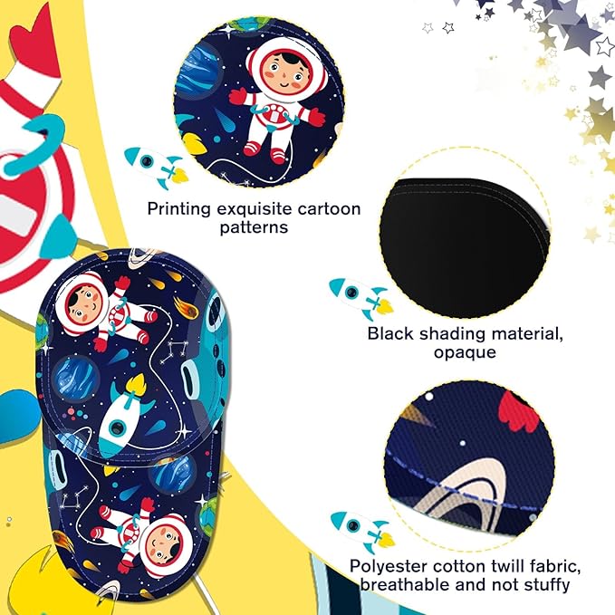 Newcotte 12 Pcs Eye Patch for Kids Girls Boys Reusable Eye Patch for Glasses over the Lens Colorful Eye Patch Toddler Eye Patch Adorable Kids Eye Patches Assorted Eye Patch Cover (Fresh)-Velvo Beauty