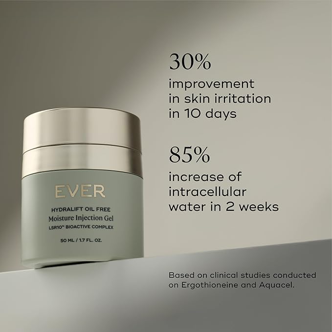 EVER Oil-Free Face Cream (Oily Skin)- Overnight Renewal Facial Lotion, Instant Face Lift Cream, Smooths Fine Lines, Restores Skin Elasticity, Packed with Hyaluronic Acid, Bakuchiol, and Peptides-Velvo Beauty