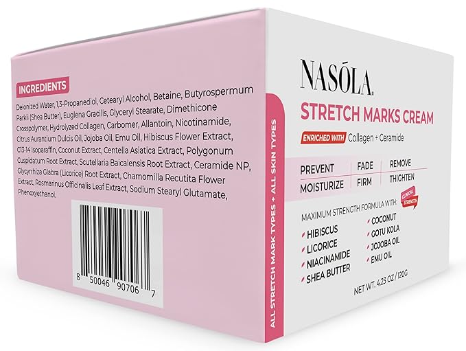 Stretch Mark Cream for Pregnancy, Eliminate and Prevent Deep Stretch Marks, Moisturizer Belly Cream for Pregnancy and Scars Removal With Enriched Collagen and Ceramide, 4.23 Oz-Velvo Beauty