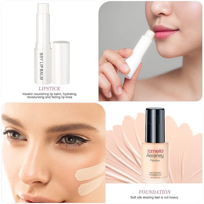 30 Pieces Makeup Kit for Women Full Kit, TooAemiS Professional Makeup Kit for Teens or Adult, All in One Makeup Sets Include Eyeshadow Palette Lipstick Concealer Foundation Mascara Loose Powder Etc-Velvo Beauty