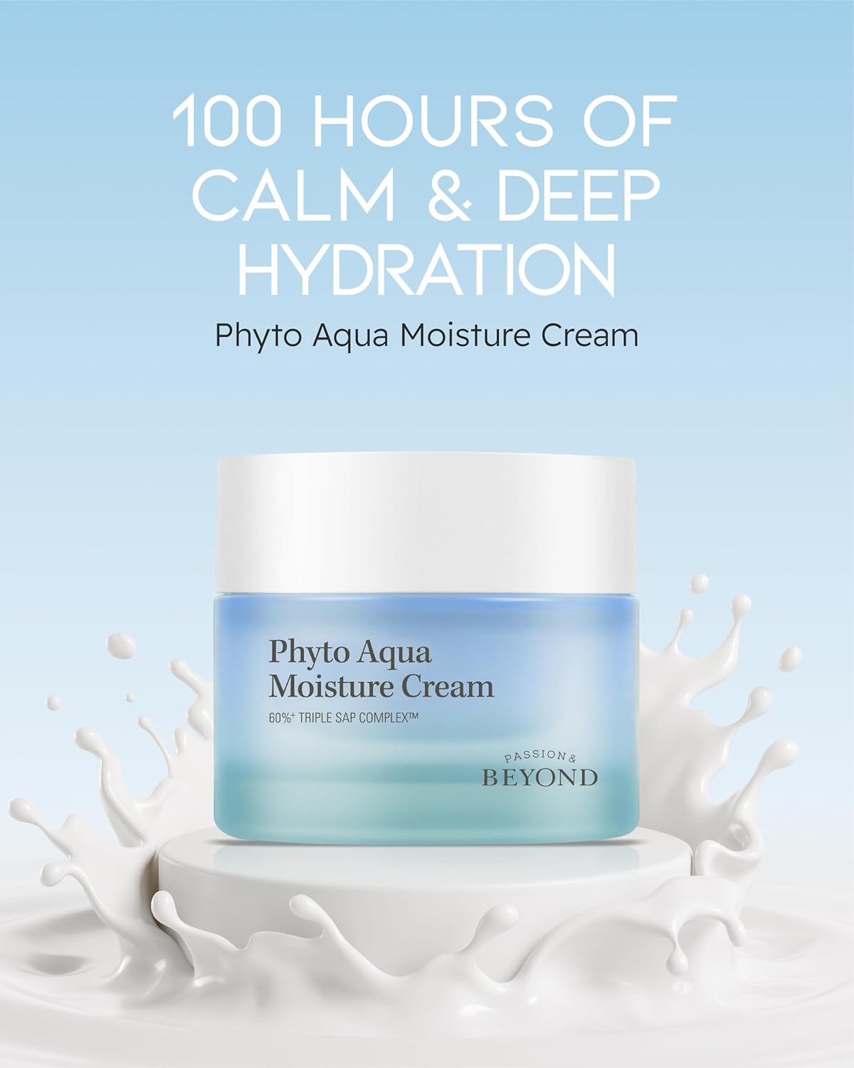 BEYOND Phyto Aqua Moisture Cream (Face Cream, 1.7fl oz) – Vegan Korean Skin Care for 100-Hour Hydration & Skin Barrier by LG Beauty-Velvo Beauty