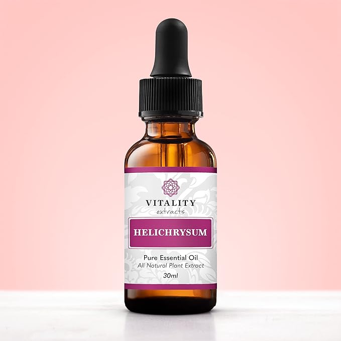 Vitality Extracts Helichrysum Essential Oil - 30ml, Helichrysum Gymnocephalum, Aromatherapy, Skin Care, Happy, Stress Relief, Aches Relief-Velvo Beauty