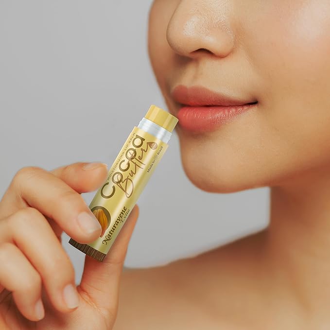 Moisturizing Lip Balm Cocoa Butter Box of 10, Moisturizing Hydrated Lips, Ligth Yellow, 0.13 Fl Oz, 1-Velvo Beauty