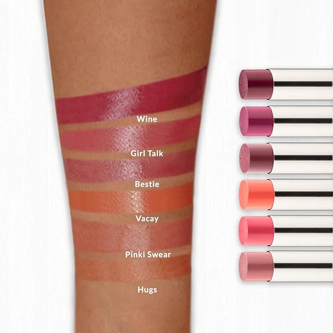 VASANTI Best Balm Forever Tinted Lip Balm - Lip Moisturizer with Natural Oils and Butters for Lip Hydration and Long Lasting Comfort - Vegan, Paraben Free, Cruelty Free (Shh! - Nude Brown)-Velvo Beauty