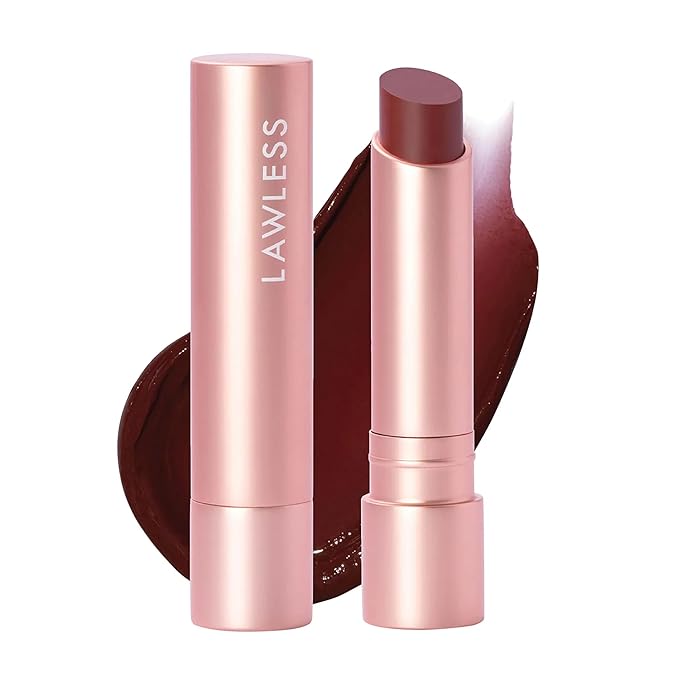 LAWLESS Forget the Filler Lip Plumping Line Smoothing Tinted Balm, Sugarplum, Pink, 0.09 Ounce-Velvo Beauty